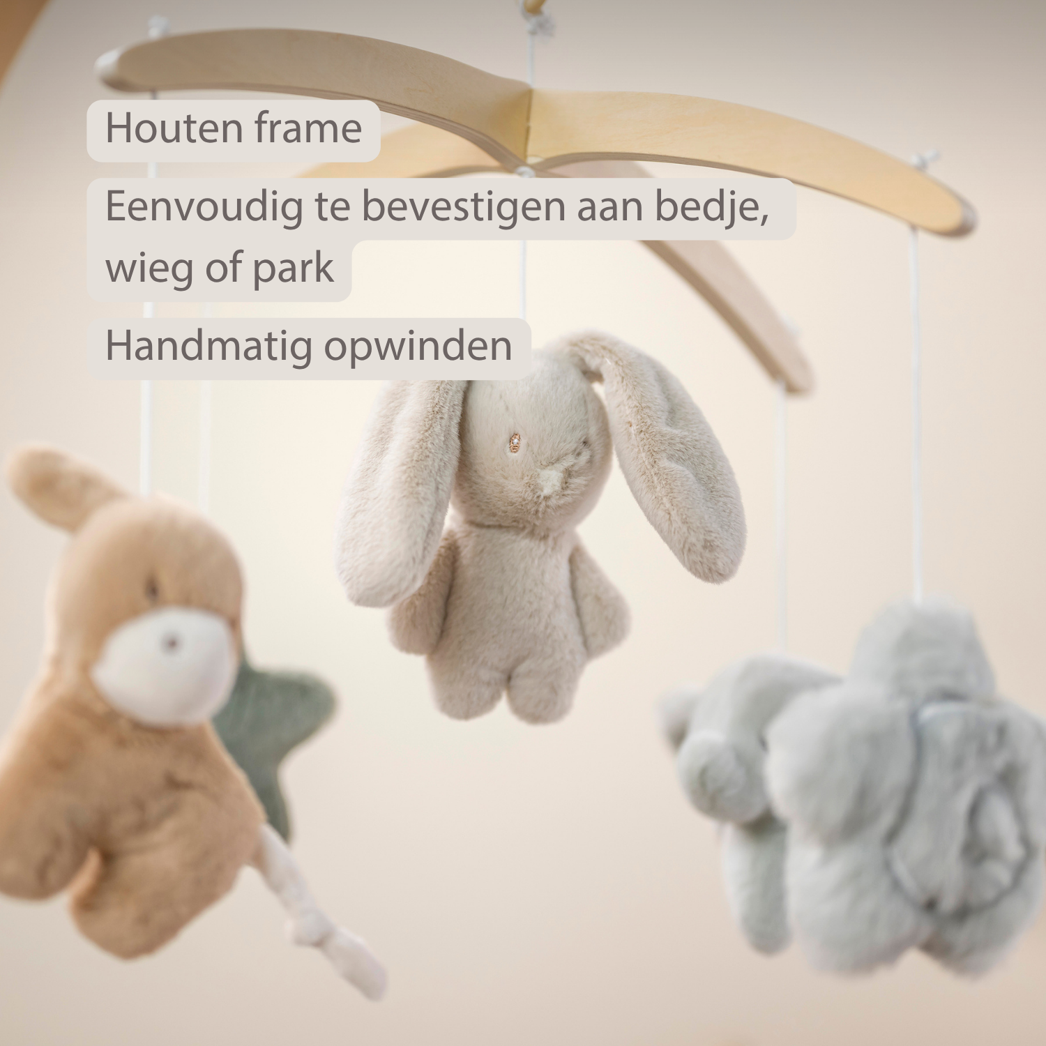 LouLou Musical Mobile - 50 x 40 x 74 cm - Soft Colours [NL]