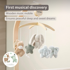 LouLou Musical Mobile - 50 x 40 x 74 cm - Soft Colours [EN]