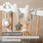 LouLou Activity Spiral - Baby Spiral Toy for Home or On the Go - 18 cm - Soft Colours [ES]