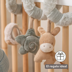 LouLou Activity Spiral - Baby Spiral Toy for Home or On the Go - 18 cm - Soft Colours [ES]
