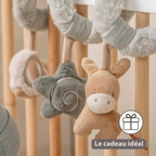 LouLou Activity Spiral - Baby Spiral Toy for Home or On the Go - 18 cm - Soft Colours [FR]