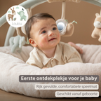 LouLou Stuffed Playmat with Rounded Arches - 90 cm - Activity Play Mat for Babies - Padded Edges - Soft Colours [NL]
