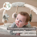 LouLou Playmat Square with Rounded Arches - 80 x 80 cm - Activity Play Mat for Babies - Soft Colours [NL]