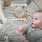LouLou Playmat Square with Rounded Arches - 80 x 80 cm - Activity Play Mat for Babies - Soft Colours [EN]