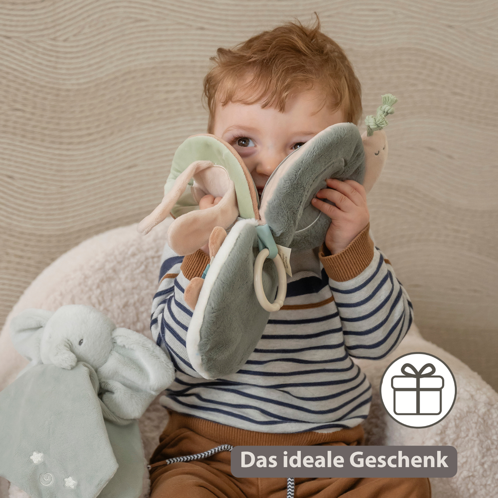 LouLou Activity Book Snail - Baby Toy - 15 cm - Soft Colours [DE]
