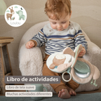 LouLou Activity Book Snail - Baby Toy - 15 cm - Soft Colours [ES]