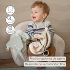 LouLou Activity Book Snail - Baby Toy - 15 cm - Soft Colours [ES]