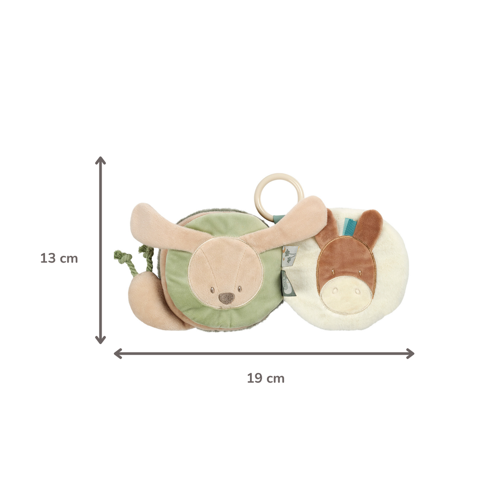 LouLou Activity Book Snail - Baby Toy - 15 cm - Soft Colours [ES]