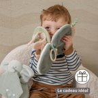 LouLou Activity Book Snail - Baby Toy - 15 cm - Soft Colours [FR]