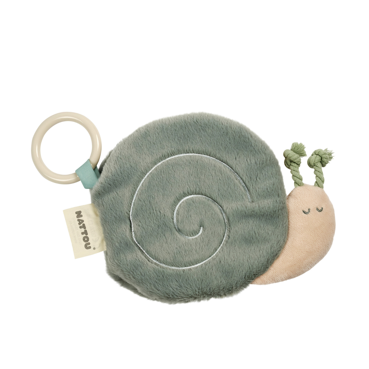 LouLou Activity Book Snail - Baby Toy - 15 cm - Soft Colours [NL]