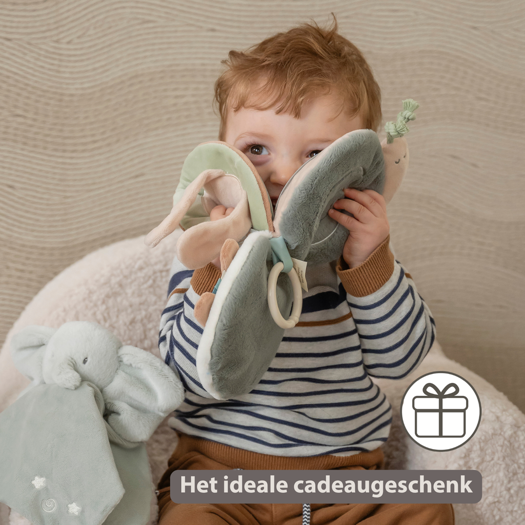 LouLou Activity Book Snail - Baby Toy - 15 cm - Soft Colours [NL]