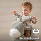 LouLou Rocking Horse Donkey - Rocking Animal in Soft Fabric - Dark Green [DE]