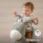 LouLou Rocking Horse Donkey - Rocking Animal in Soft Fabric - Dark Green [ES]