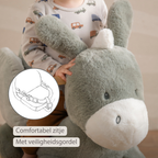 LouLou Rocking Horse Donkey - Rocking Animal in Soft Fabric - Dark Green [NL]