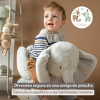 LouLou Rocking Horse Elephant - Rocking Animal in Soft Fabric - Linden Green [ES]