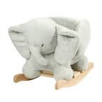 LouLou Rocking Horse Elephant - Rocking Animal in Soft Fabric - Linden Green [IT]
