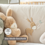 LouLou Bed Bumper Soft Velour - Soft Baby Cot Protection - 180 cm - Sand [DE]