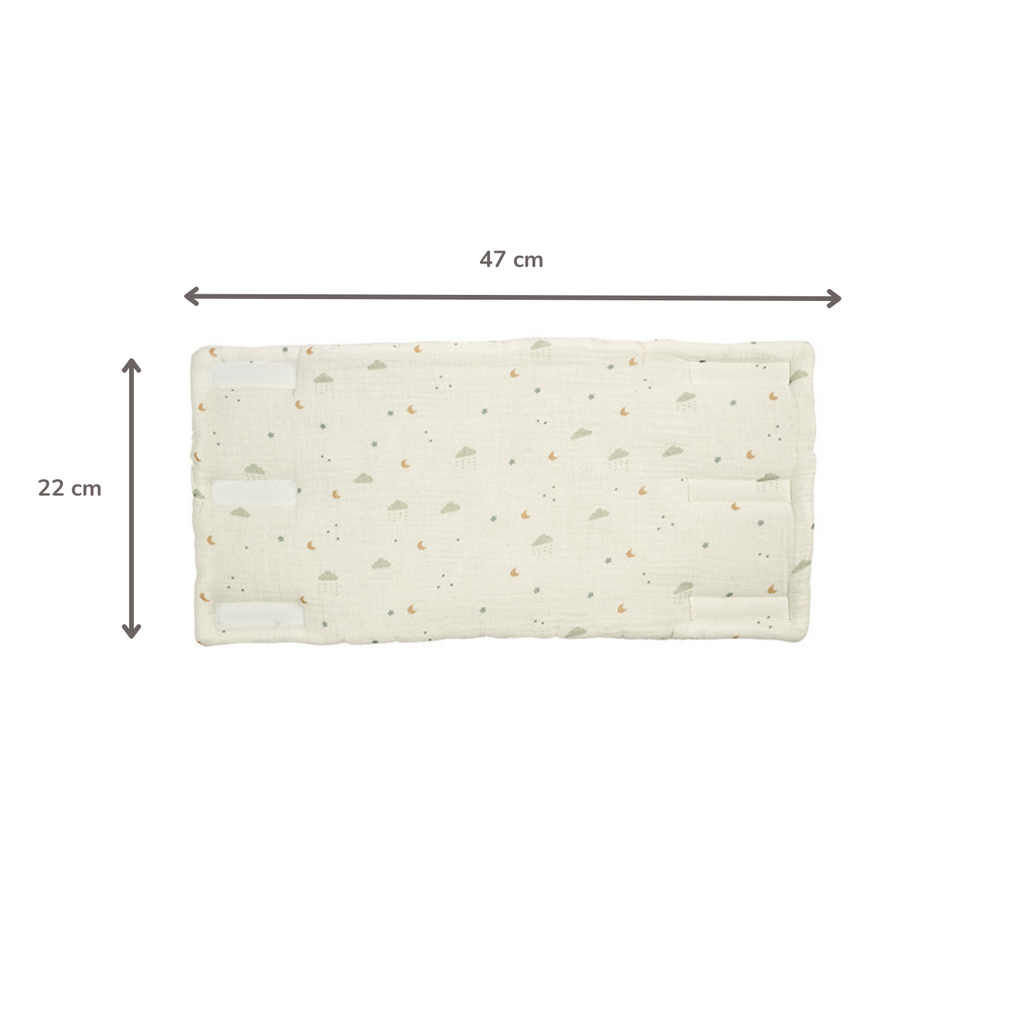 LouLou Bed Protector Set - Baby Crib Rail Protectors - 20 cm - 6 Pieces - Soft Colors [ES]