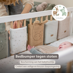LouLou Bed Protector Set - Baby Crib Rail Protectors - 20 cm - 6 Pieces - Soft Colors [NL]
