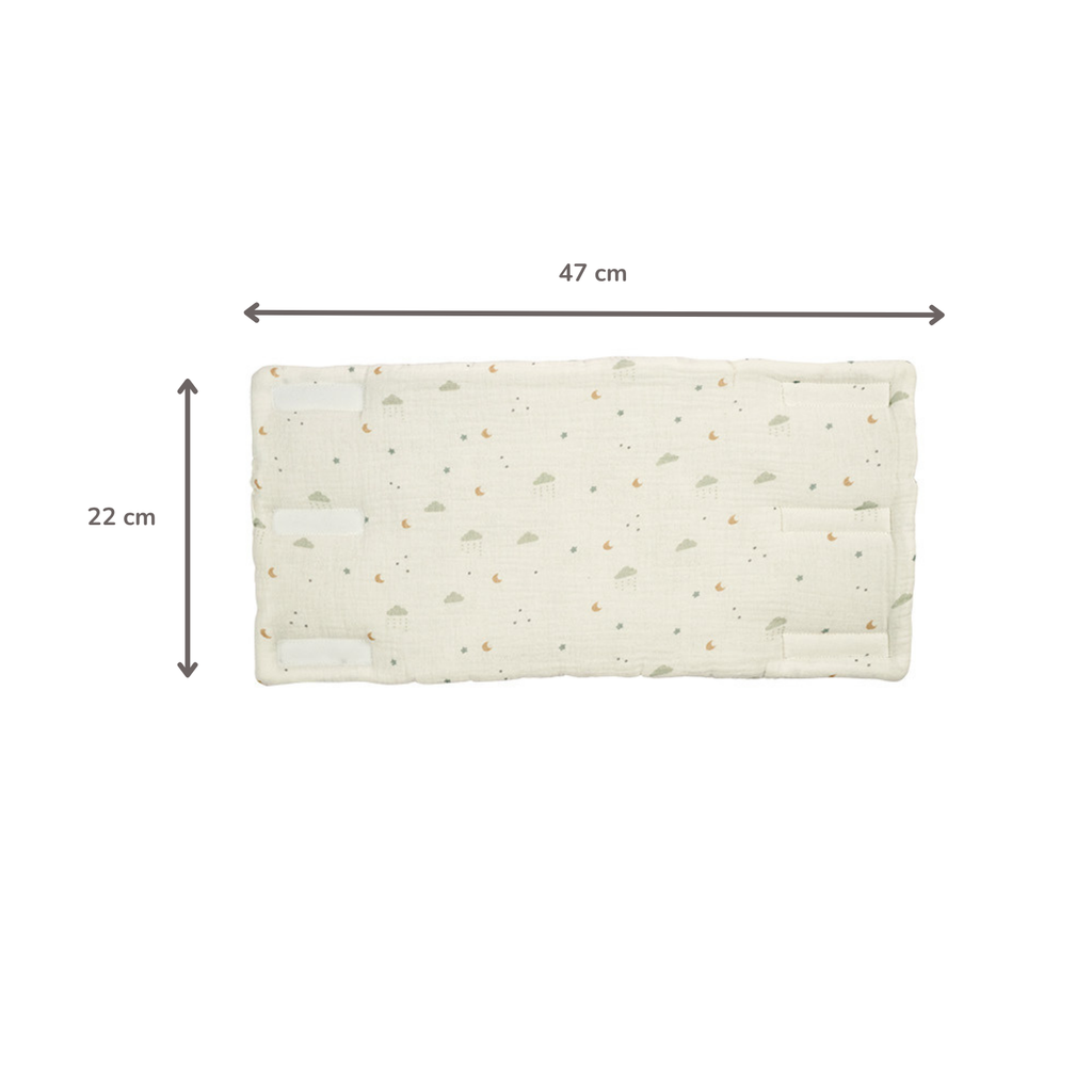 LouLou Bed Protector Set - Baby Crib Rail Protectors - 20 cm - 6 Pieces - Soft Colors [NL]