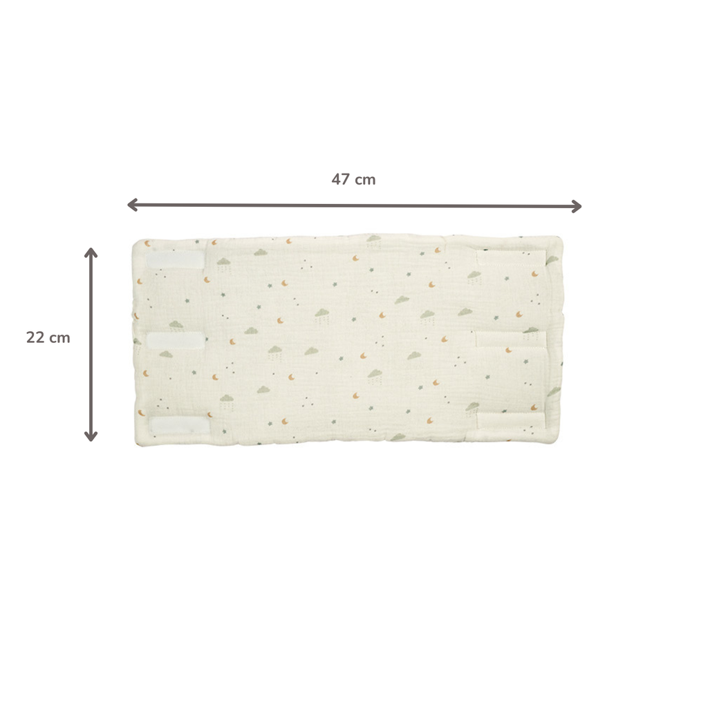 LouLou Bed Protector Set - Baby Crib Rail Protectors - 20 cm - 6 Pieces - Soft Colors [EN]