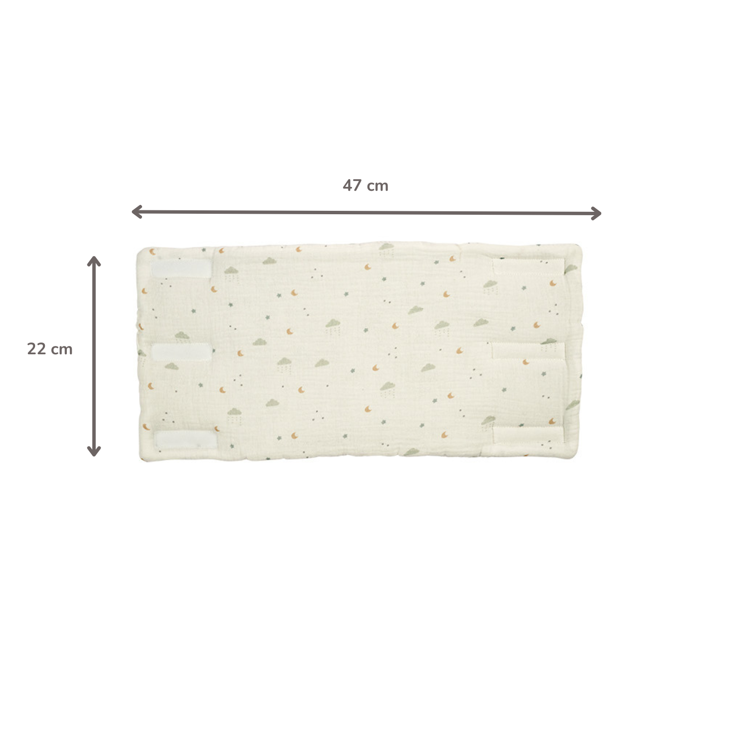 LouLou Bed Protector Set - Baby Crib Rail Protectors - 20 cm - 6 Pieces - Soft Colors [EN]