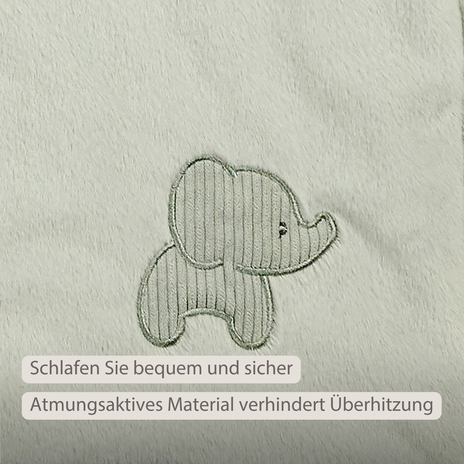 LouLou Baby Blanket Elephant - Soft Blanket for Cot - 75 x 100 cm - Linden Green [DE]