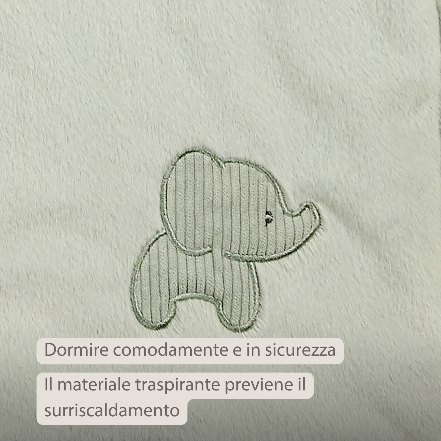 LouLou Baby Blanket Elephant - Soft Blanket for Cot - 75 x 100 cm - Linden Green [IT]