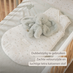 LouLou Baby Blanket Elephant - Soft Blanket for Cot - 75 x 100 cm - Linden Green [NL]