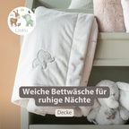 LouLou Baby Blanket Rabbit - Soft Blanket for Cot - 100 x 135 cm - Sand [DE]