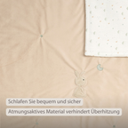 LouLou Baby Blanket Rabbit - Soft Blanket for Cot - 100 x 135 cm - Sand [DE]