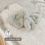 LouLou Baby Blanket Rabbit - Soft Blanket for Cot - 100 x 135 cm - Sand [FR]
