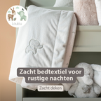 LouLou Baby Blanket Rabbit - Soft Blanket for Cot - 100 x 135 cm - Sand [NL]
