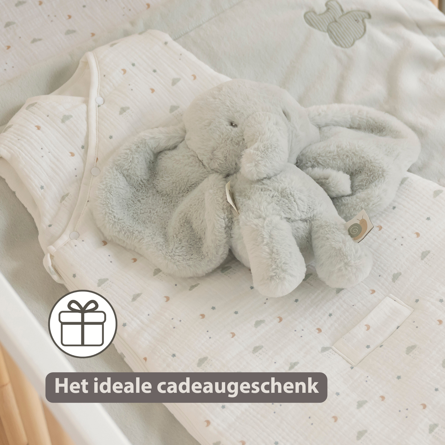 LouLou Baby Blanket Rabbit - Soft Blanket for Cot - 100 x 135 cm - Sand [NL]