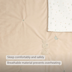 LouLou Baby Blanket Rabbit - Soft Blanket for Cot - 100 x 135 cm - Sand [EN]