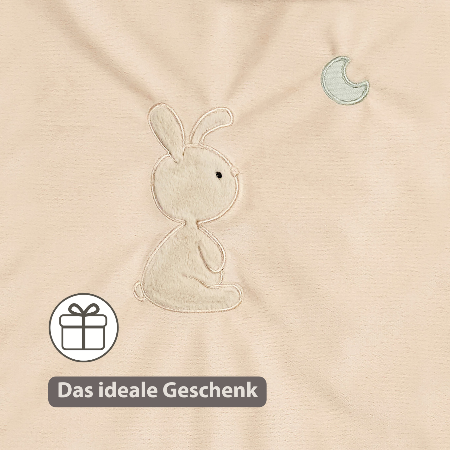 LouLou Duvet Cover 140 x 100 cm - Baby Pillowcase 40 x 60 cm - Velour and Muslin Cotton - Soft Colours [DE]