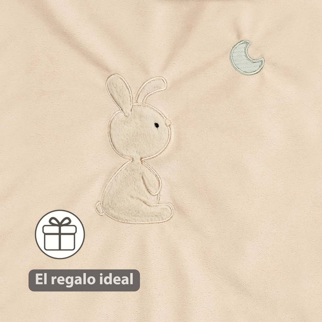 LouLou Duvet Cover 140 x 100 cm - Baby Pillowcase 40 x 60 cm - Velour and Muslin Cotton - Soft Colours [ES]
