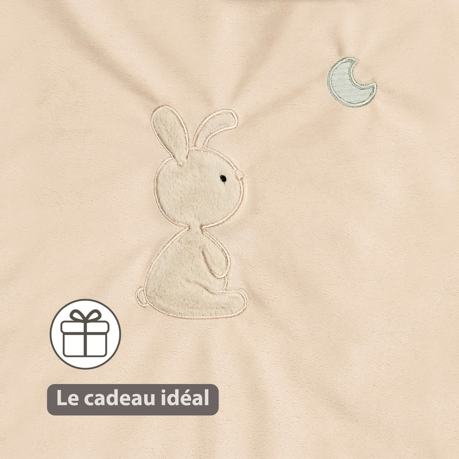 LouLou Duvet Cover 140 x 100 cm - Baby Pillowcase 40 x 60 cm - Velour and Muslin Cotton - Soft Colours [FR]