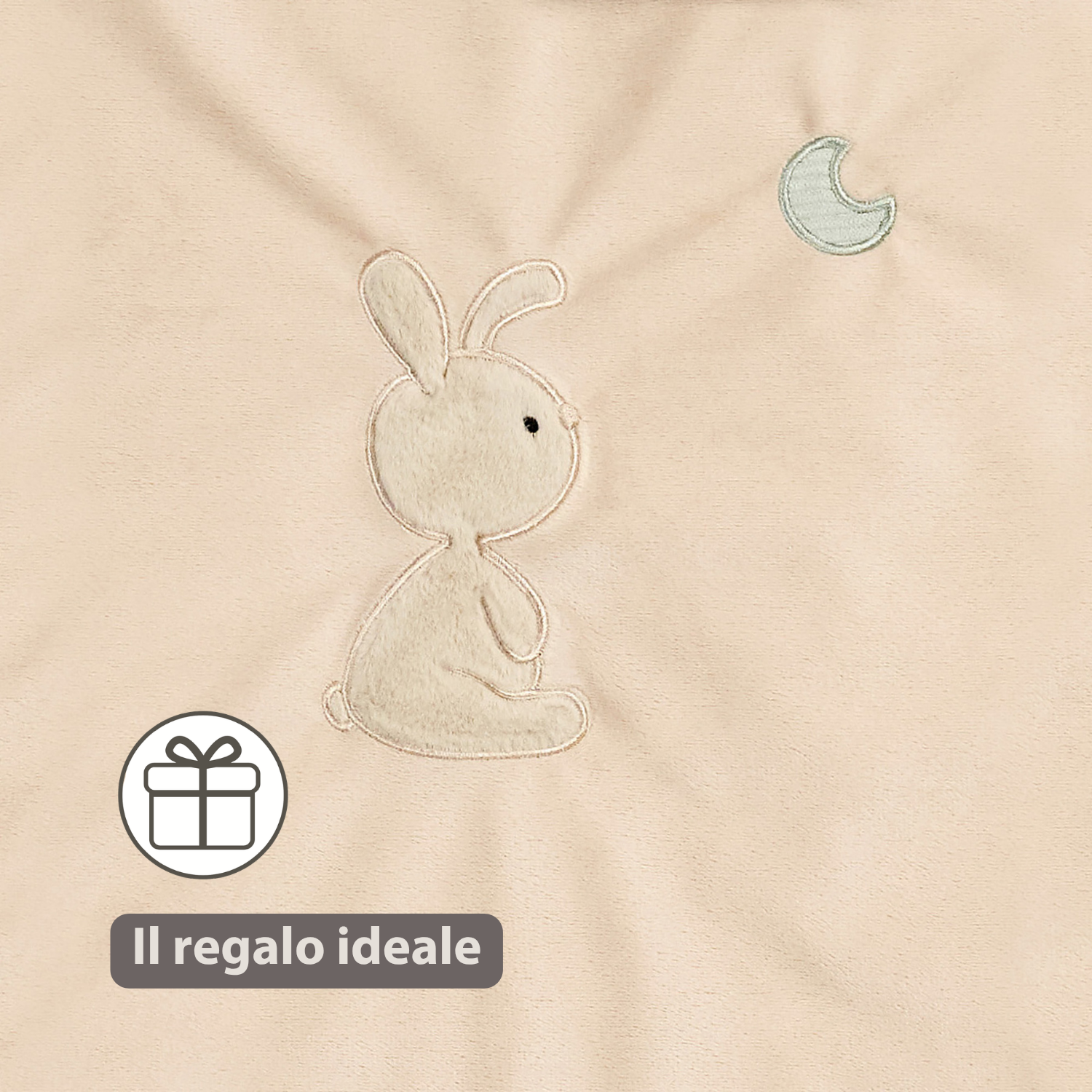 LouLou Duvet Cover 140 x 100 cm - Baby Pillowcase 40 x 60 cm - Velour and Muslin Cotton - Soft Colours [IT]