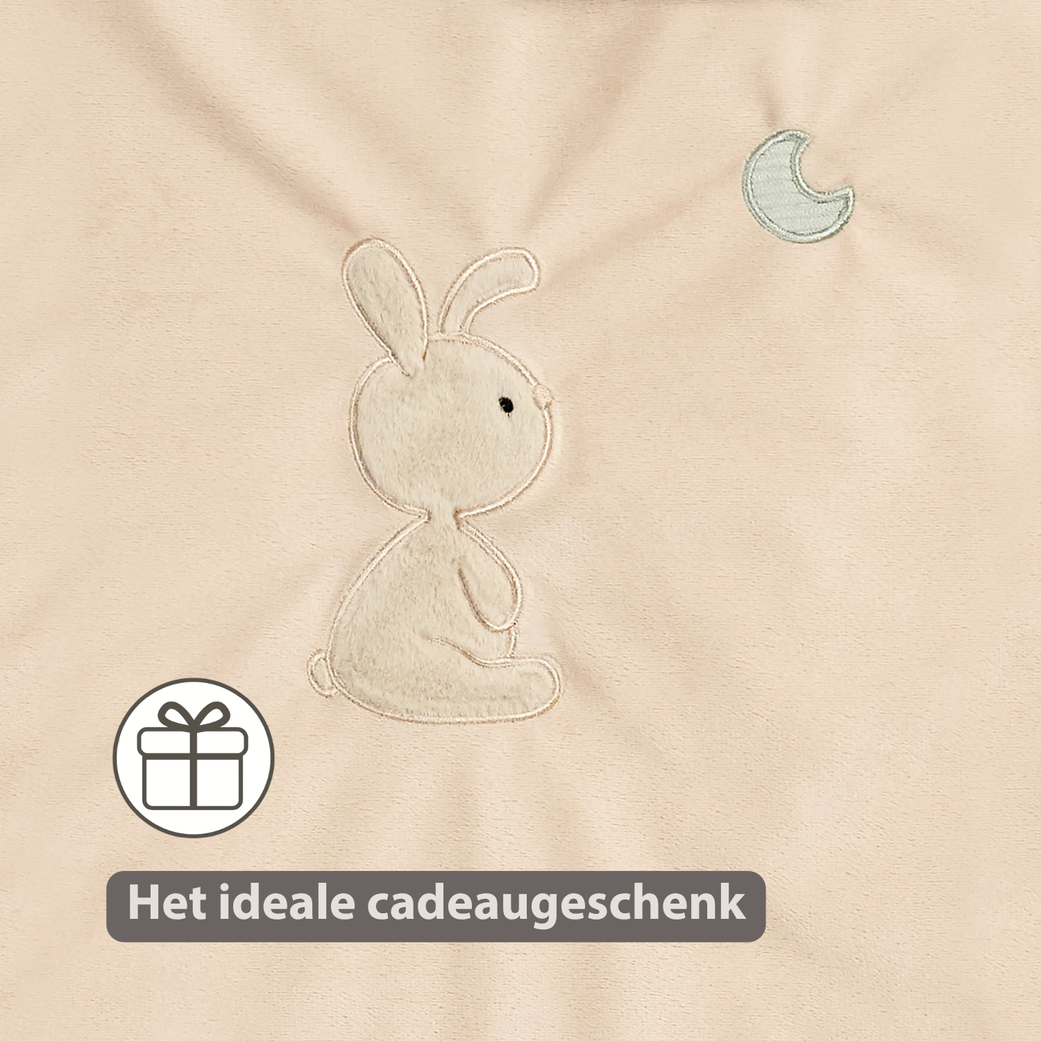 LouLou Duvet Cover 140 x 100 cm - Baby Pillowcase 40 x 60 cm - Velour and Muslin Cotton - Soft Colours [NL]