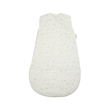 LouLou Saco de Dormir para Bebé 70 cm - Saco de Dormir de Algodón Muselina - TOG 2 - Ecru