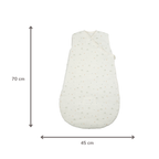 LouLou Sleeping Bag 70 cm - Baby Sleeping Bag in Muslin Cotton - TOG 2 - Ecru [EN]