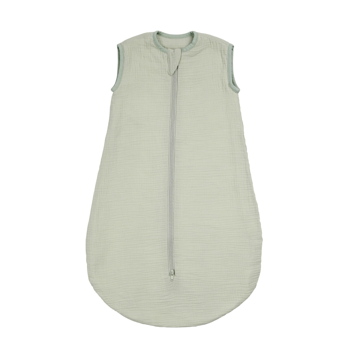 LouLou Sleeping Bag 70 cm - Baby Sleeping Bag in Muslin Cotton - TOG 0.5 - Green [ES]