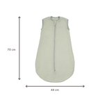 LouLou Sleeping Bag 70 cm - Baby Sleeping Bag in Muslin Cotton - TOG 0.5 - Green [NL]