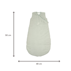 LouLou Sleeping Bag 90 cm - Baby Sleeping Bag in Velour - TOG 2.5 - Green [ES]