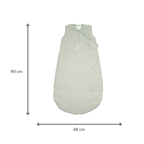 LouLou Sleeping Bag 90 cm - Baby Sleeping Bag in Velour - TOG 2.5 - Green [EN]