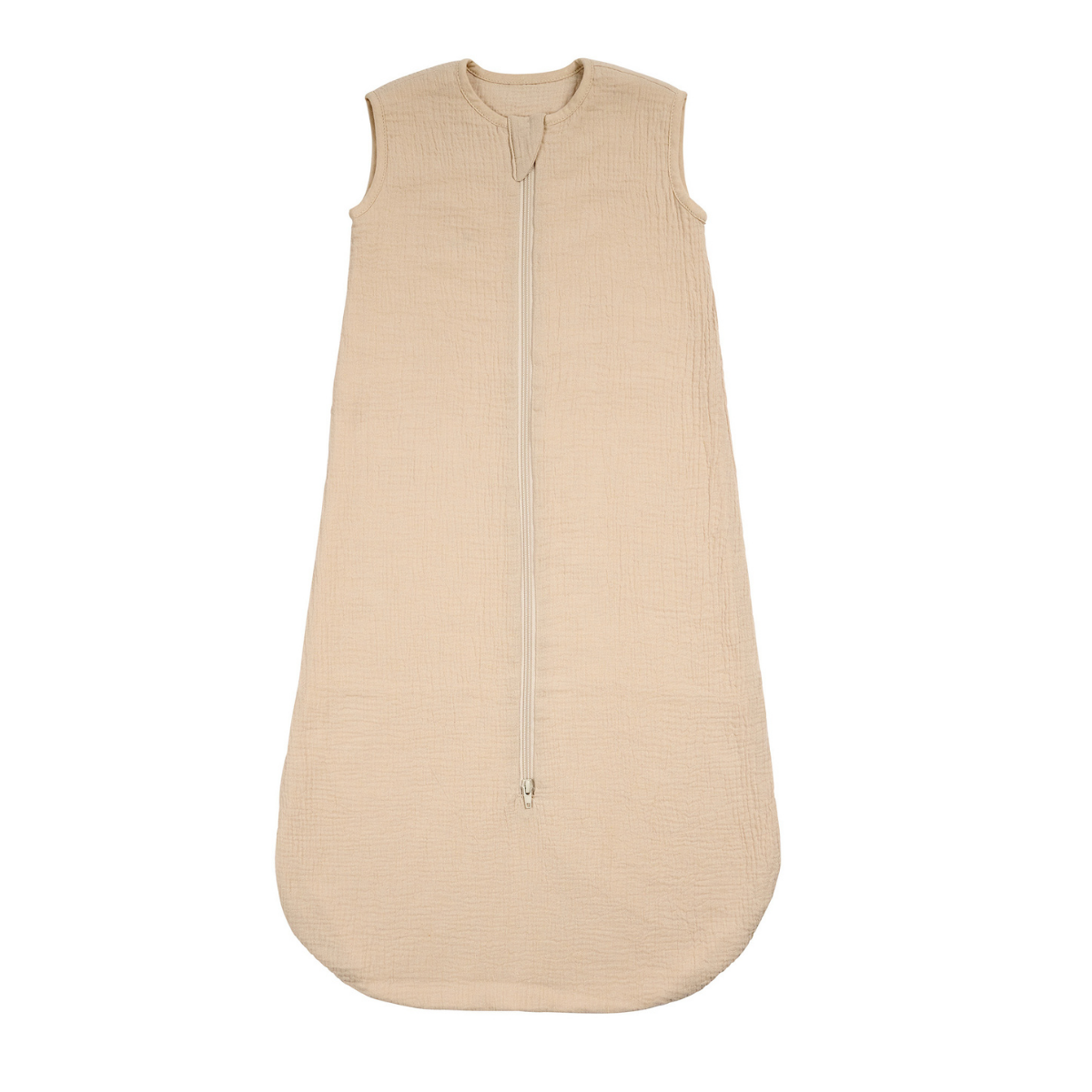 LouLou Sleeping Bag 90 cm - Baby Sleeping Bag in Muslin Cotton - TOG 0.5 - Sand [DE]
