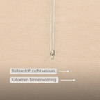 LouLou Sleeping Bag 90 cm - Baby Sleeping Bag in Muslin Cotton - TOG 0.5 - Sand [NL]