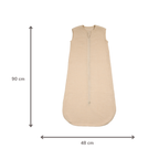 LouLou Sleeping Bag 90 cm - Baby Sleeping Bag in Muslin Cotton - TOG 0.5 - Sand [NL]