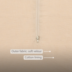 LouLou Sleeping Bag 90 cm - Baby Sleeping Bag in Muslin Cotton - TOG 0.5 - Sand [EN]